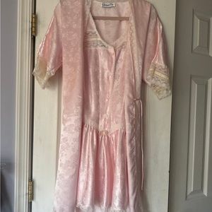 Vintage Dior slip set with matching robe